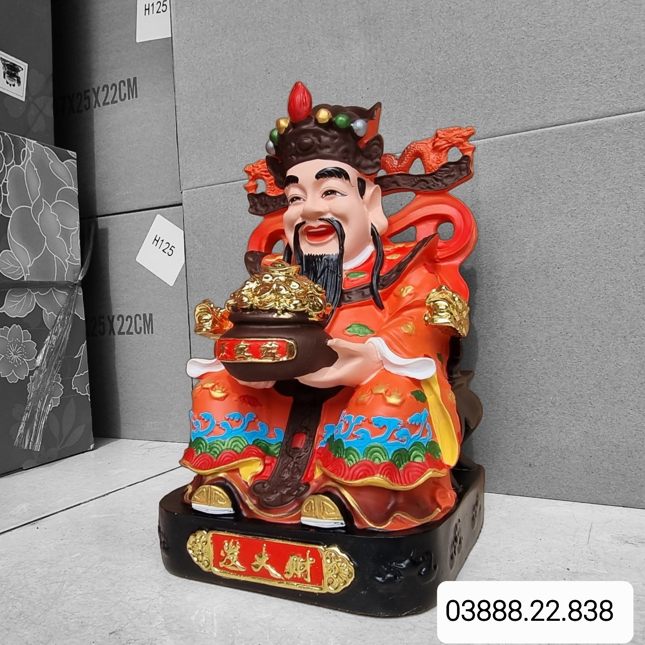 Tượng thần tiền thần phát 12in cao 30cm
