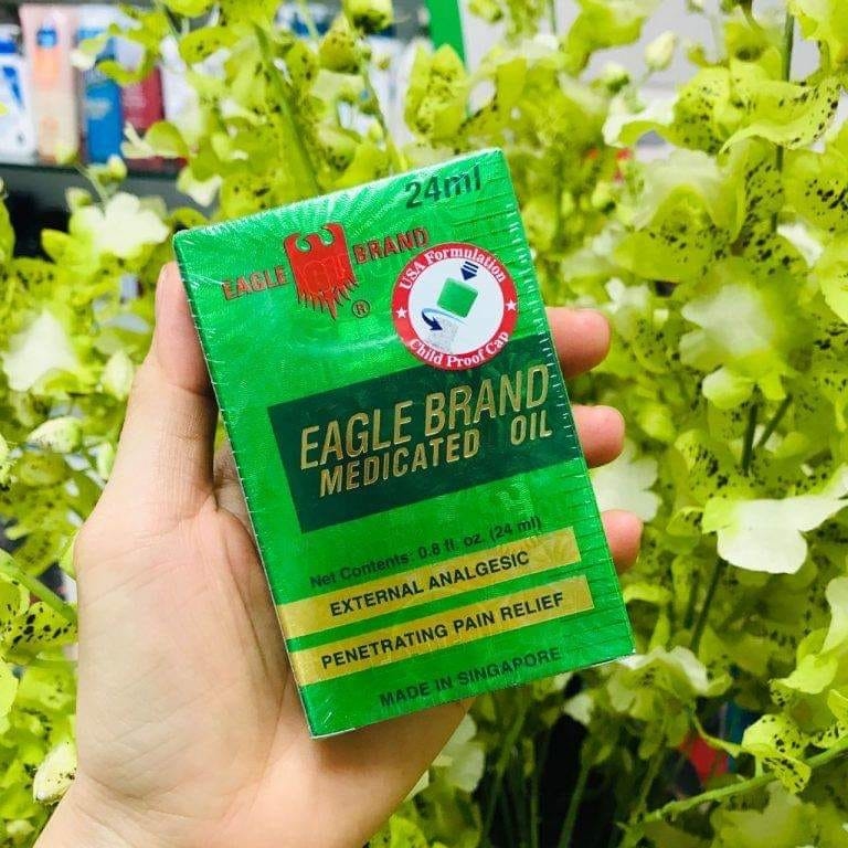 Dầu Gió Xanh 2 Nắp Eagle Brand [Mỹ] 24ML
