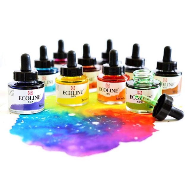 [Lọ 30Ml] P2 Màu Nước Ecoline Dạng Liquid Lỏng Royal Talens Hà Lan
