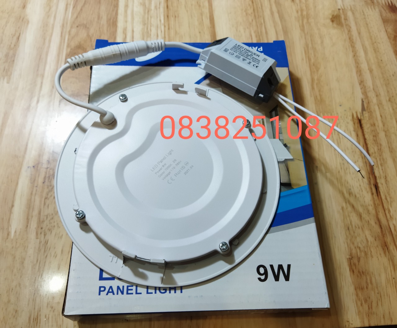 [HCM]Bộ 05 đèn led âm trần 9w siêu mỏng (ánh sáng trắng)