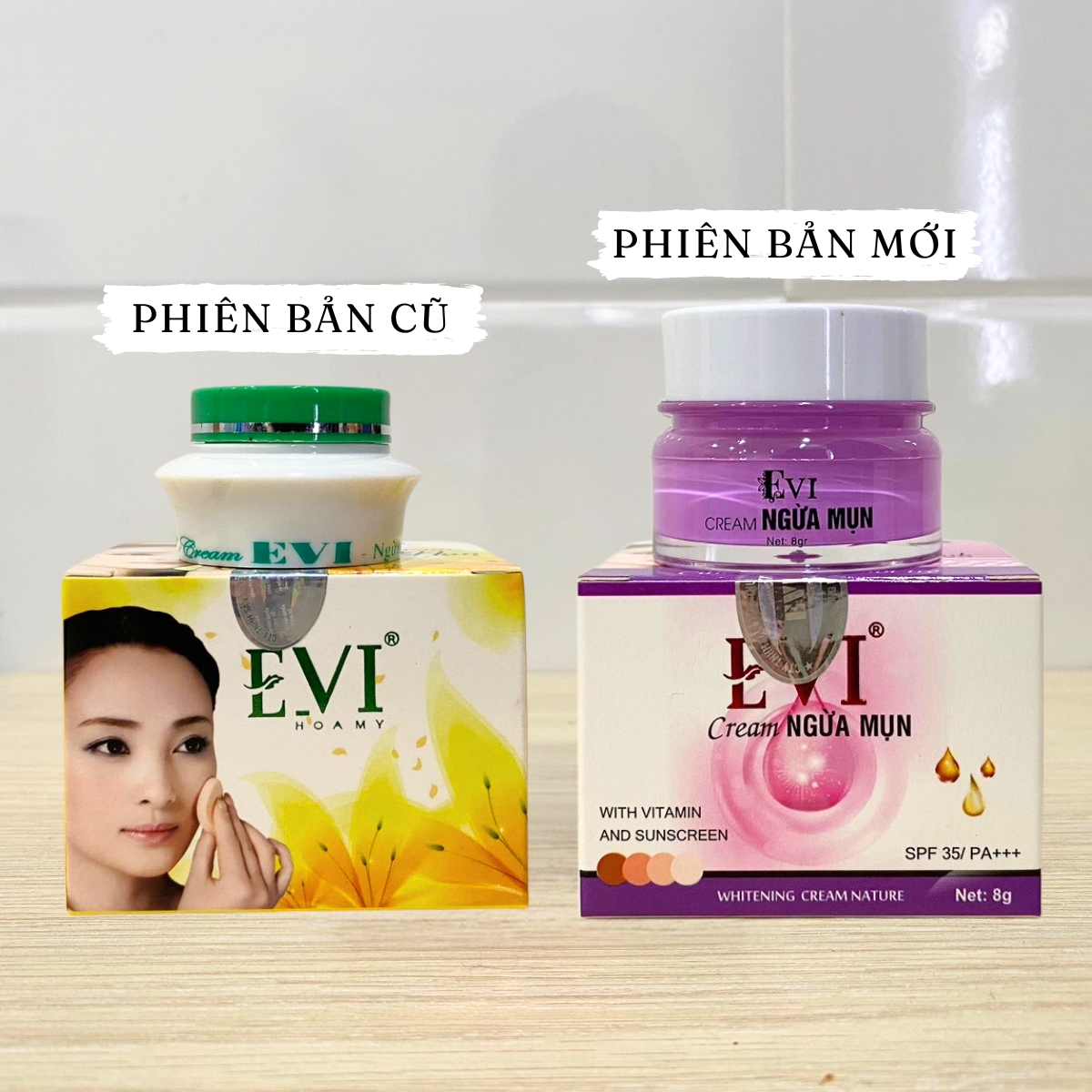 Kem ngừa mụn EVI xóa thâm liền sẹo trắng da không kích ứng 15g