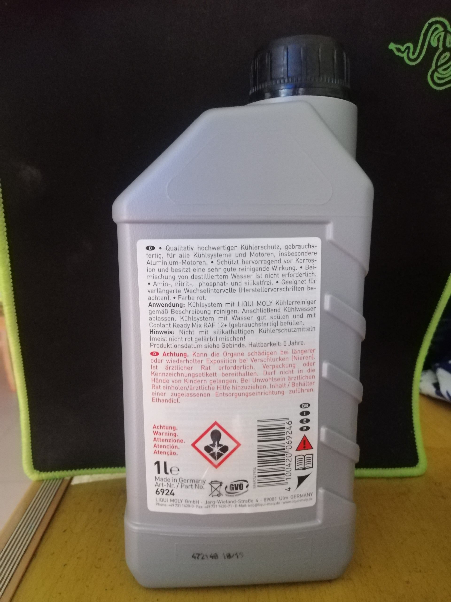 [HCM]Nước làm mát động cơ Liqui Moly đỏ pha sẵn RAF 12+