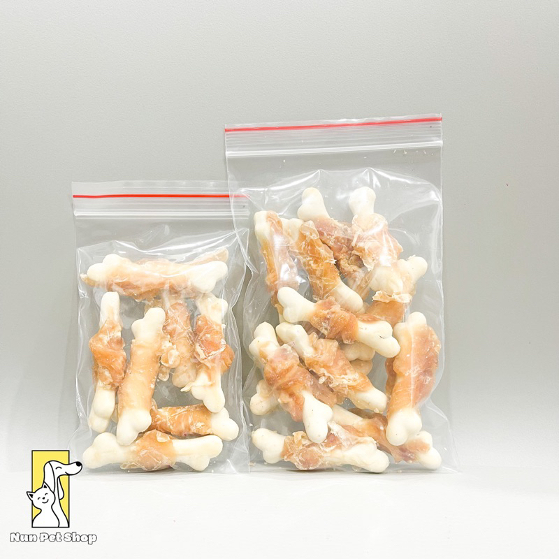 Snack bánh thưởng xương quy cuộn thịt gà