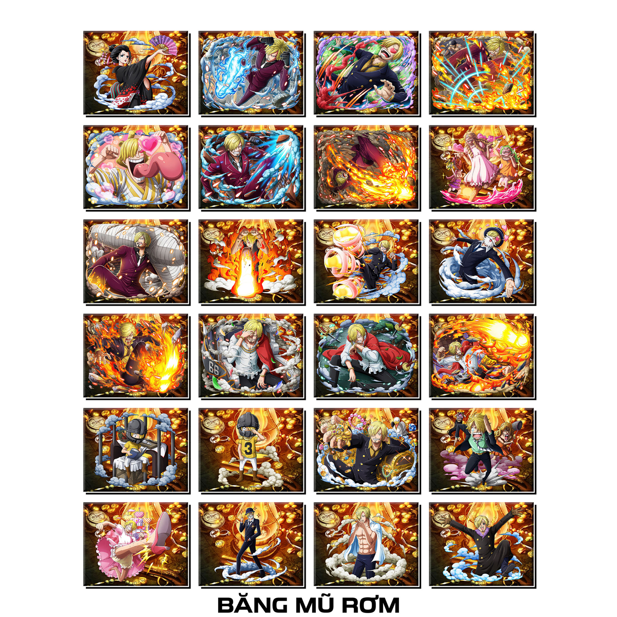 [Độc Quyền Phản Quang 7 Màu] - Phần 22 - Thẻ Bài One Piece - Băng Mũ Rơm
