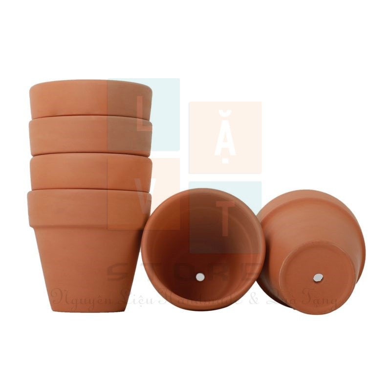 [HCM]Chậu đất sét Nung Mini Size để làm đồ handmade trồng sen đá.