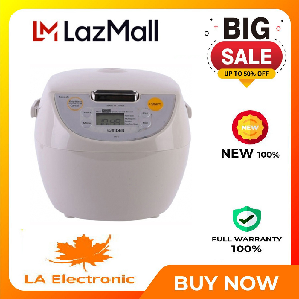Nồi cơm điện tử tiger 1.8 lít jbv-s18w - miễn phí vận chuyển hcm - màu ngẫu nhiên