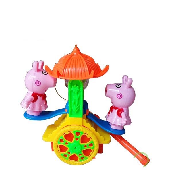 Lồng đèn trung thu hình Heo bập bênh