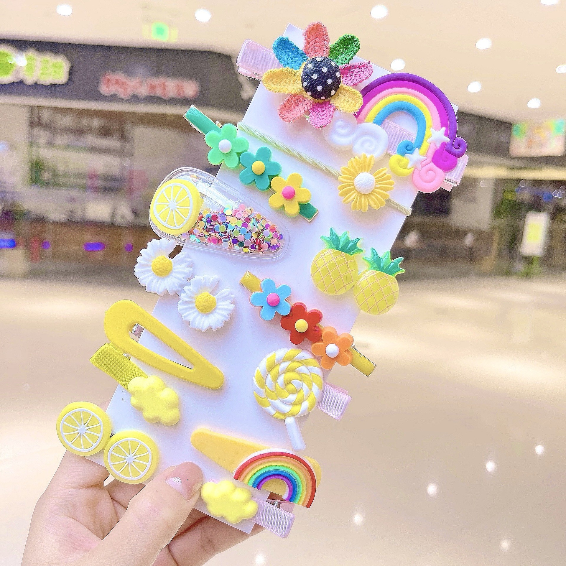 Set kẹp tóc nhựa cho bé gái siêu dễ thương