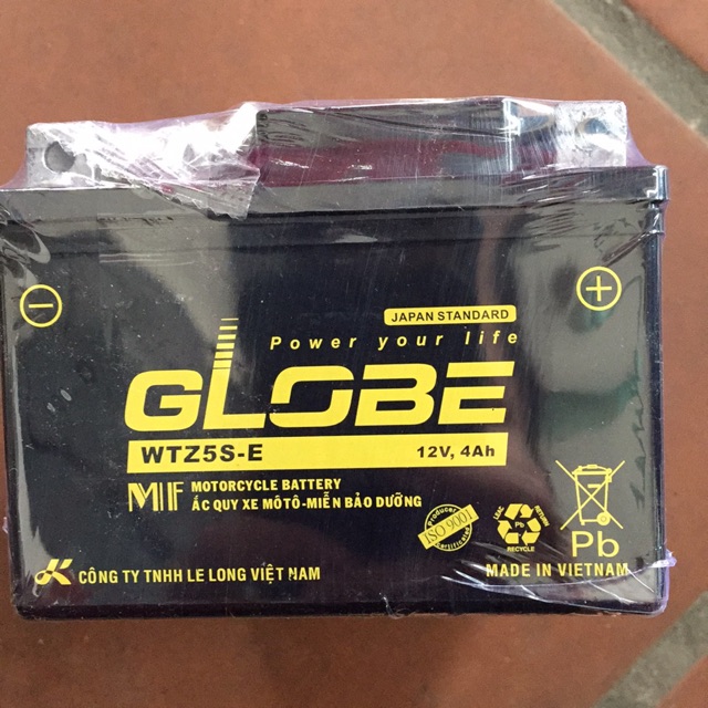 Bình Globe WTZ5S-E CHO XE WAVE RS, FUTURE NEO