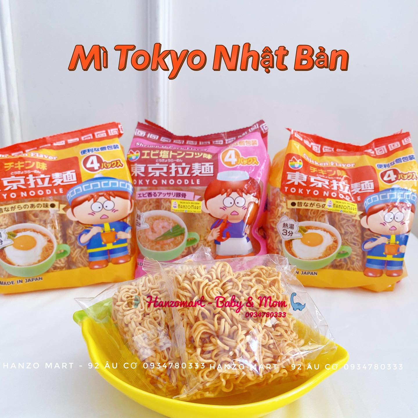 Mì ăn liền TOKYO Nhật Bản cho bé ăn dặm