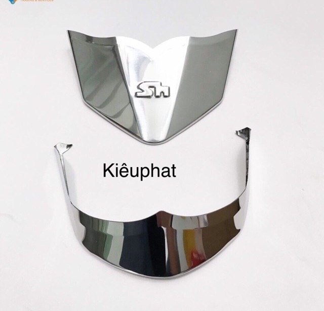 Ốp mỏ dè Sh 2020 inox trước Sau
