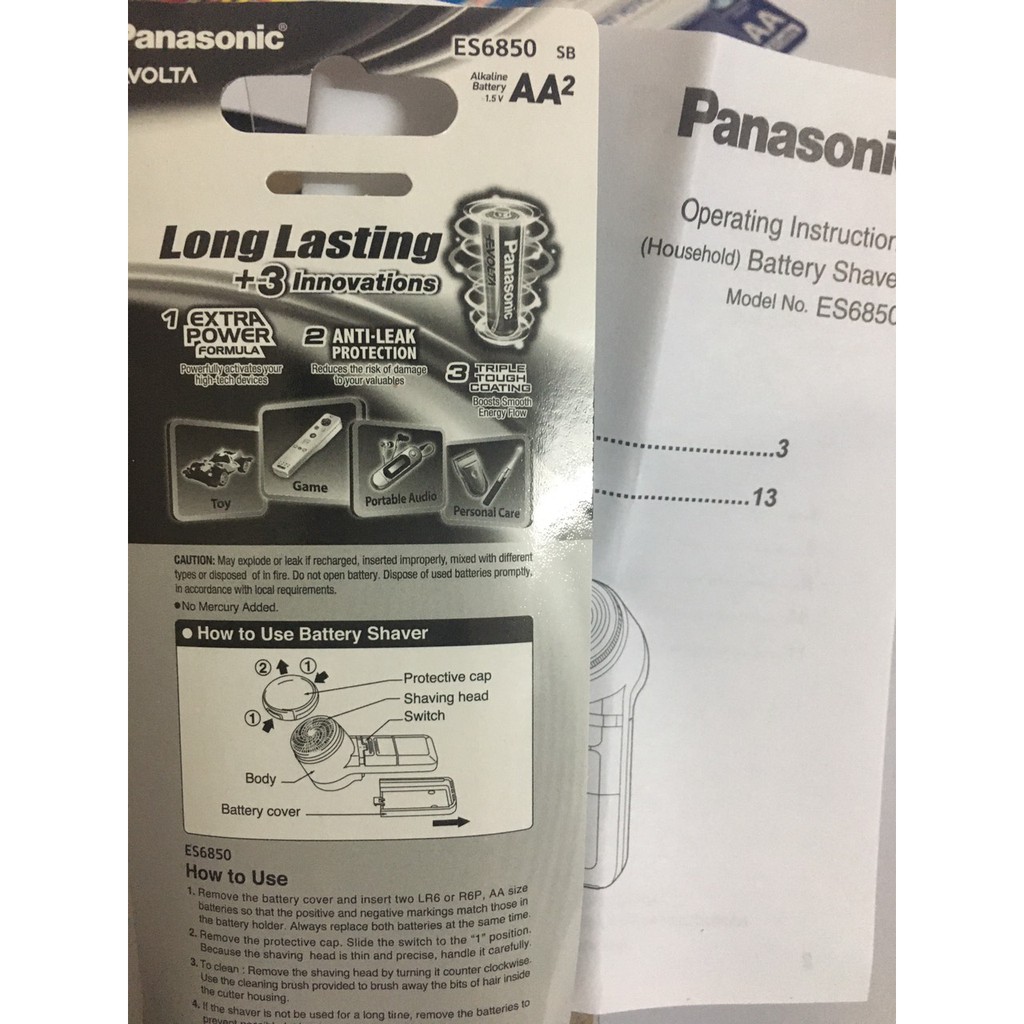 Máy cạo râu Panasonic ES6850 made in Thailand
