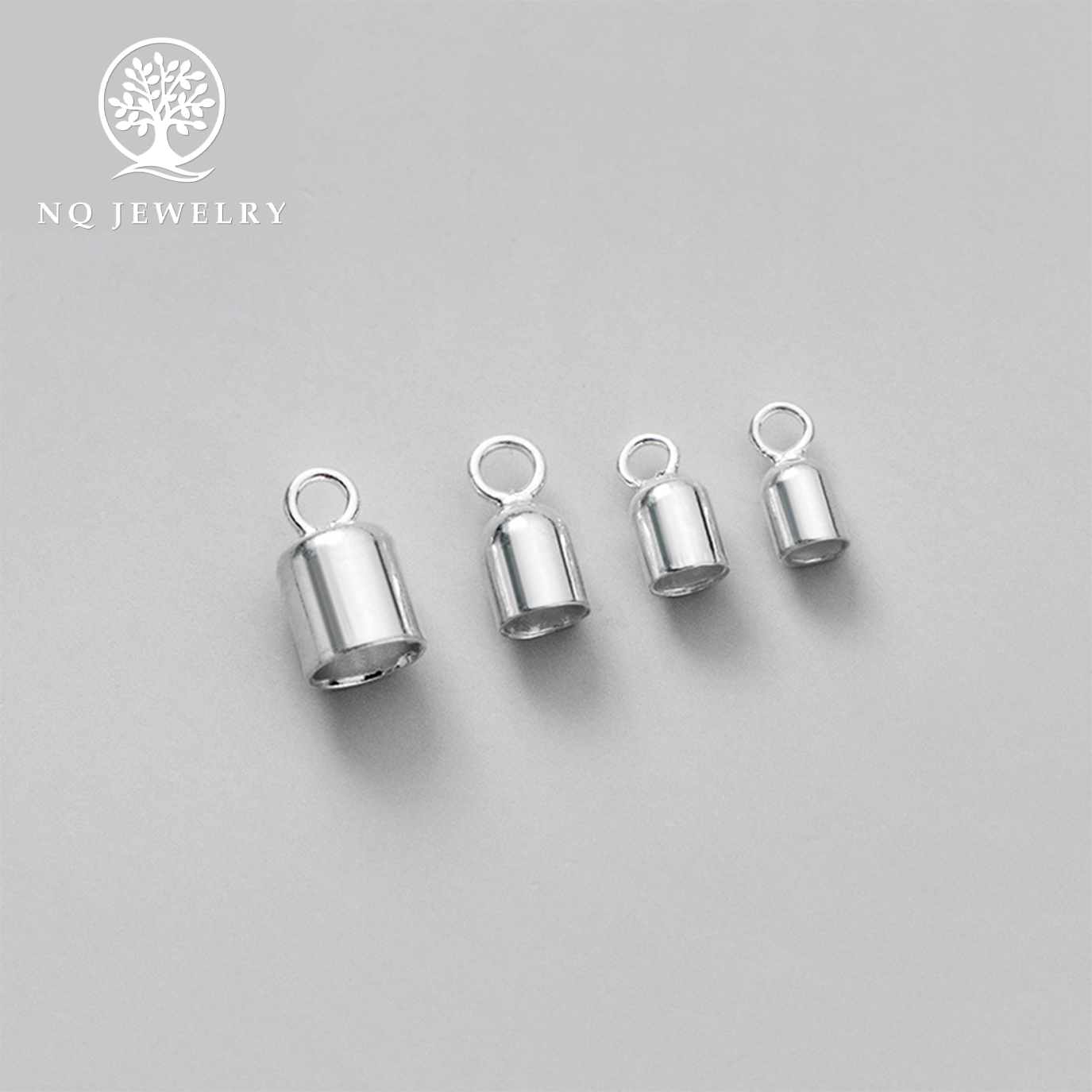 [HCM]Charm bạc chụp đầu dây - NQ Jewelry