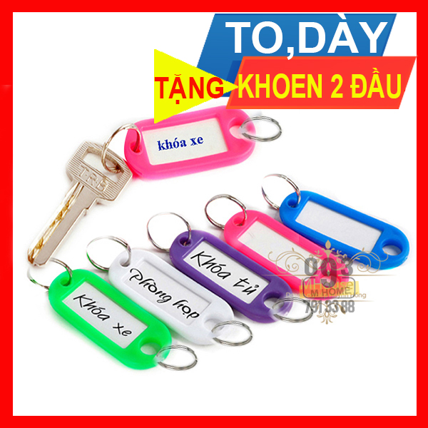 Combo 20 pcs KeyChain,Key Card,Key Ring ID,Tags Name Card,KeyChain Luggage Travel