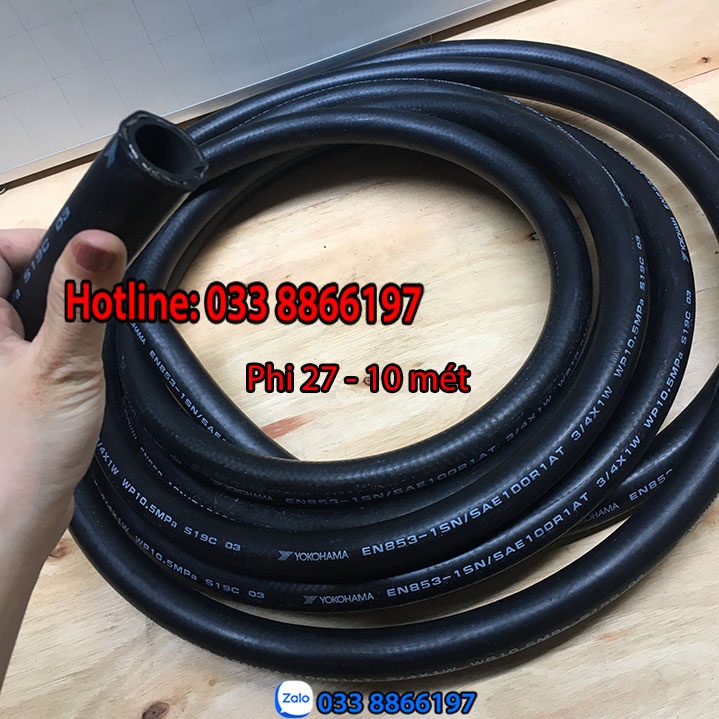 Dây bơm xăng dầu 7m Yokohama phi 27
