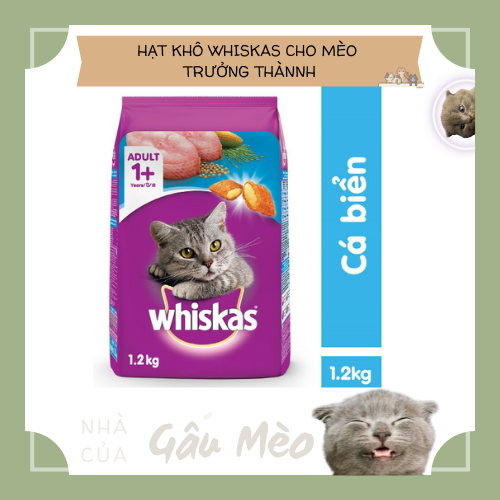 Hạt cho mèo Whiskas 1,2kg