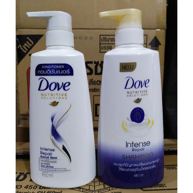 Dầu Gội xả Dove Thái lan ( dầu gội 480 ml - Dầu xả 460ml)