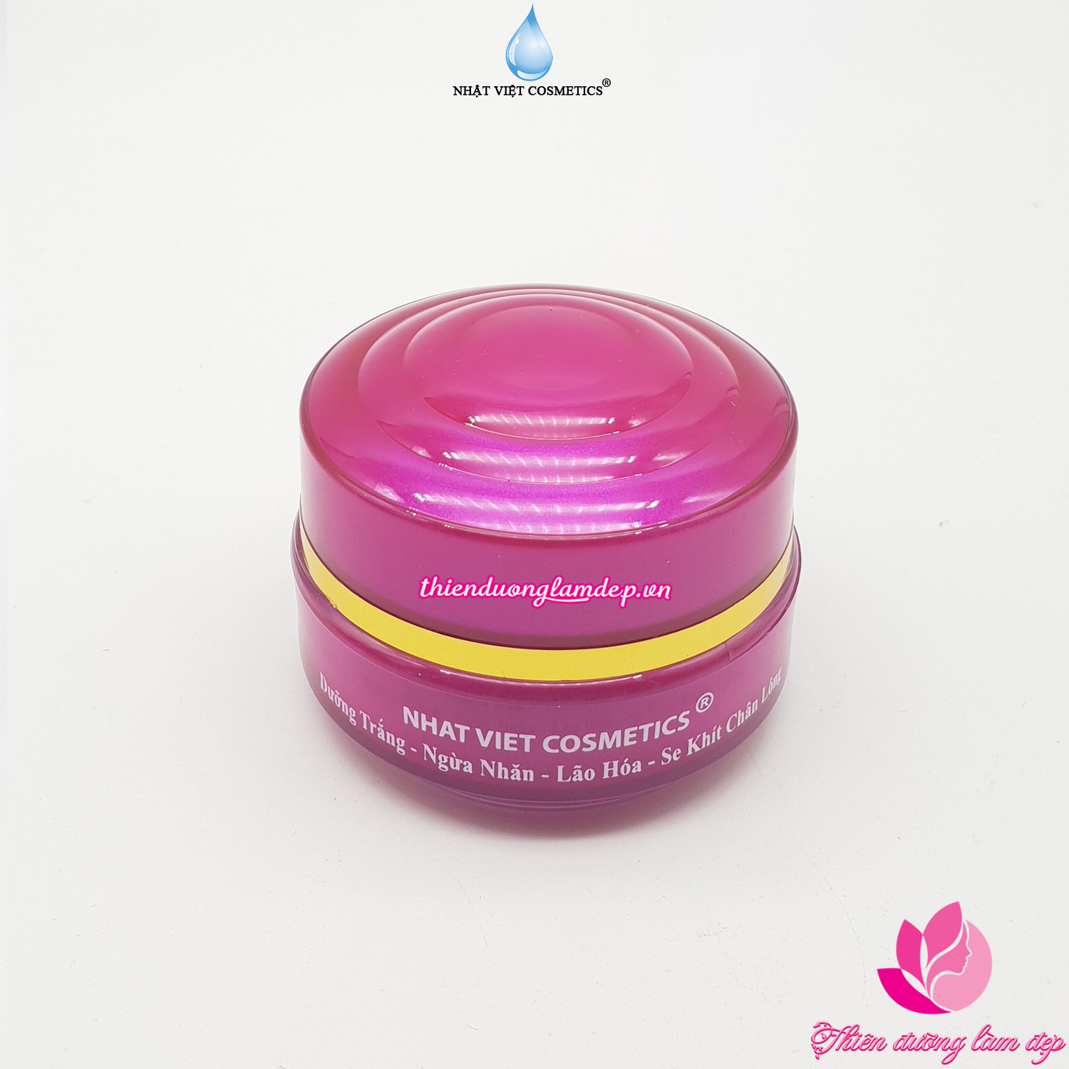 Kem dưỡng trắng, Ngừa nhăn, Ngăn lão hóa, Se khít lỗ chân lông Trà xanh và Serum NHẬT VIỆT COSMETICS - 13g
