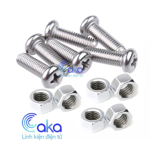 Vít M4 + Tán độ dài tùy chọn