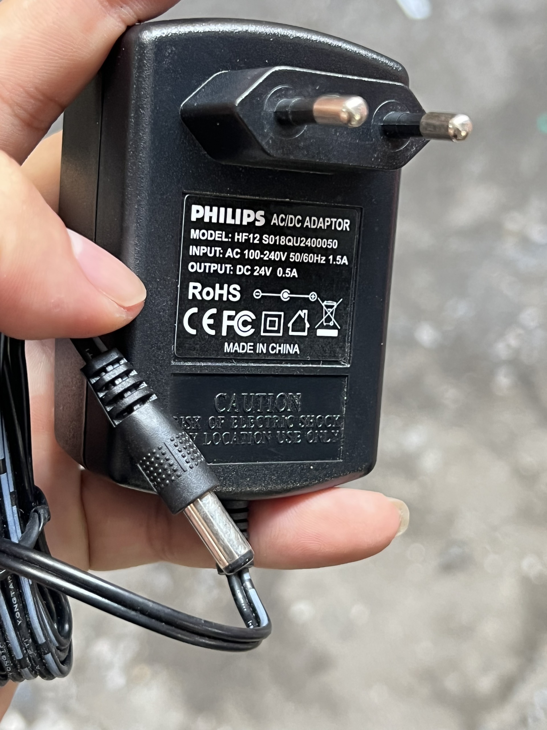 Sạc philips 24v 0.5a bản gốc