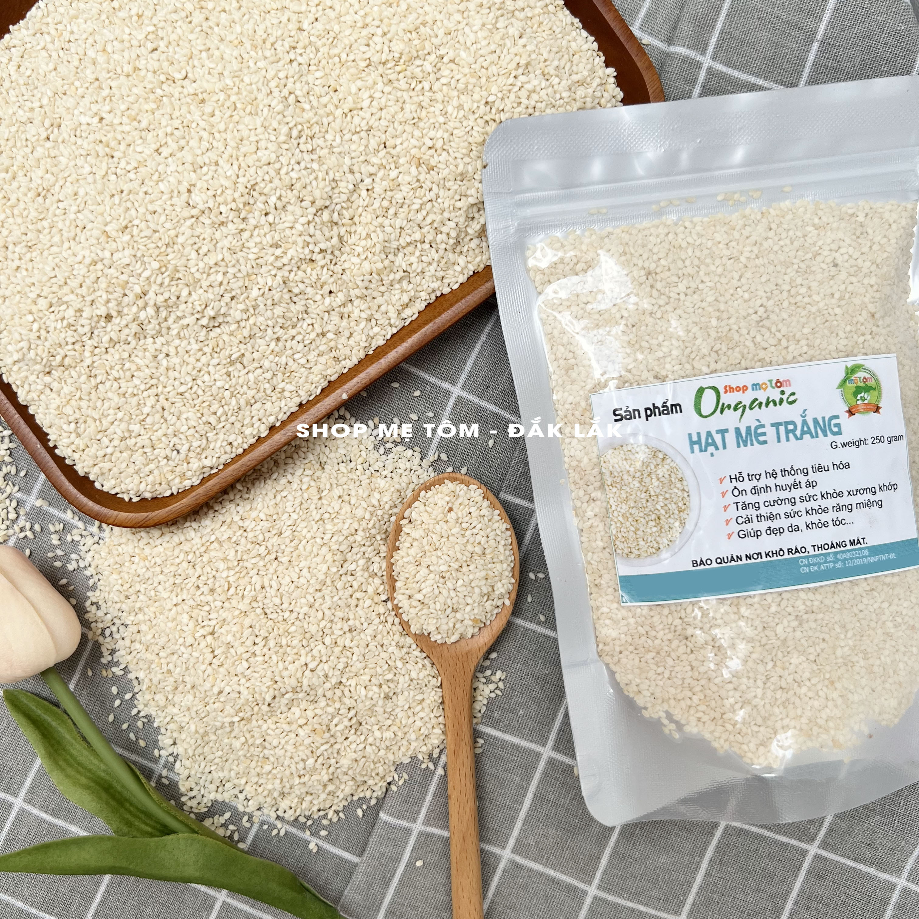 250GRAM HẠT MÈ TRẮNG QUÊ RANG HOẶC LÀM SỮA HẠT