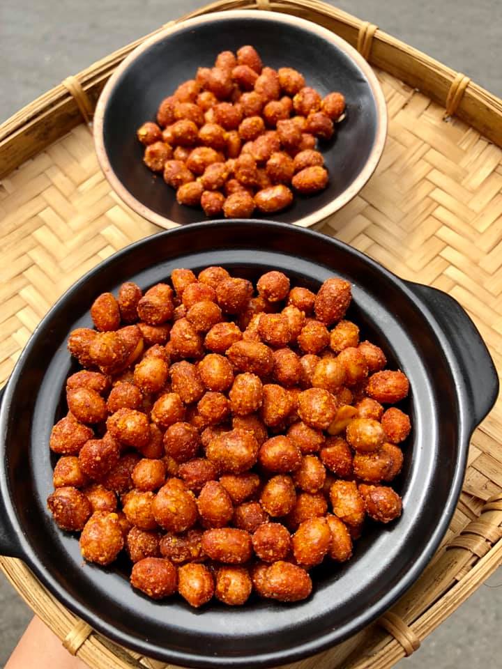 [HCM]Đậu Phộng Rang Tỏi Ớt Túi 100gr