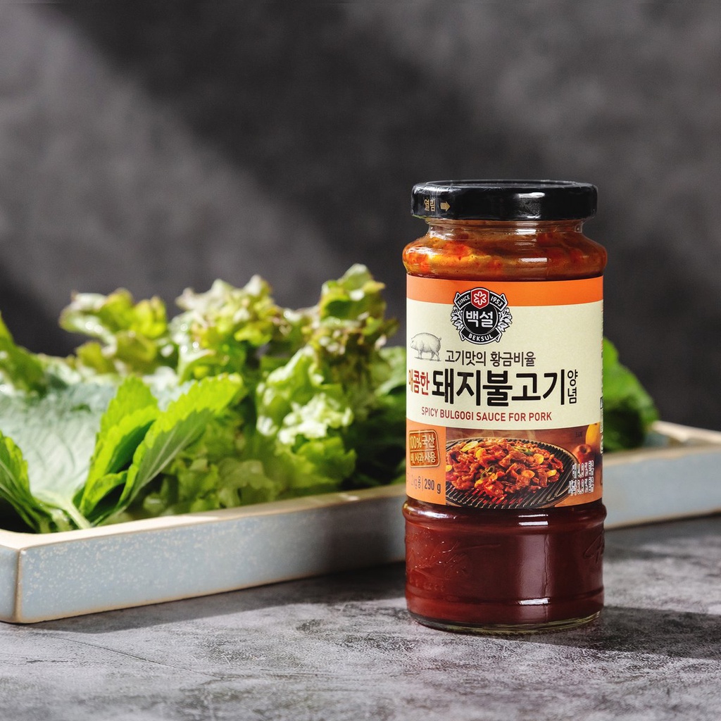 Sốt BBQ, sốt ướp thịt heo Beksul 290g