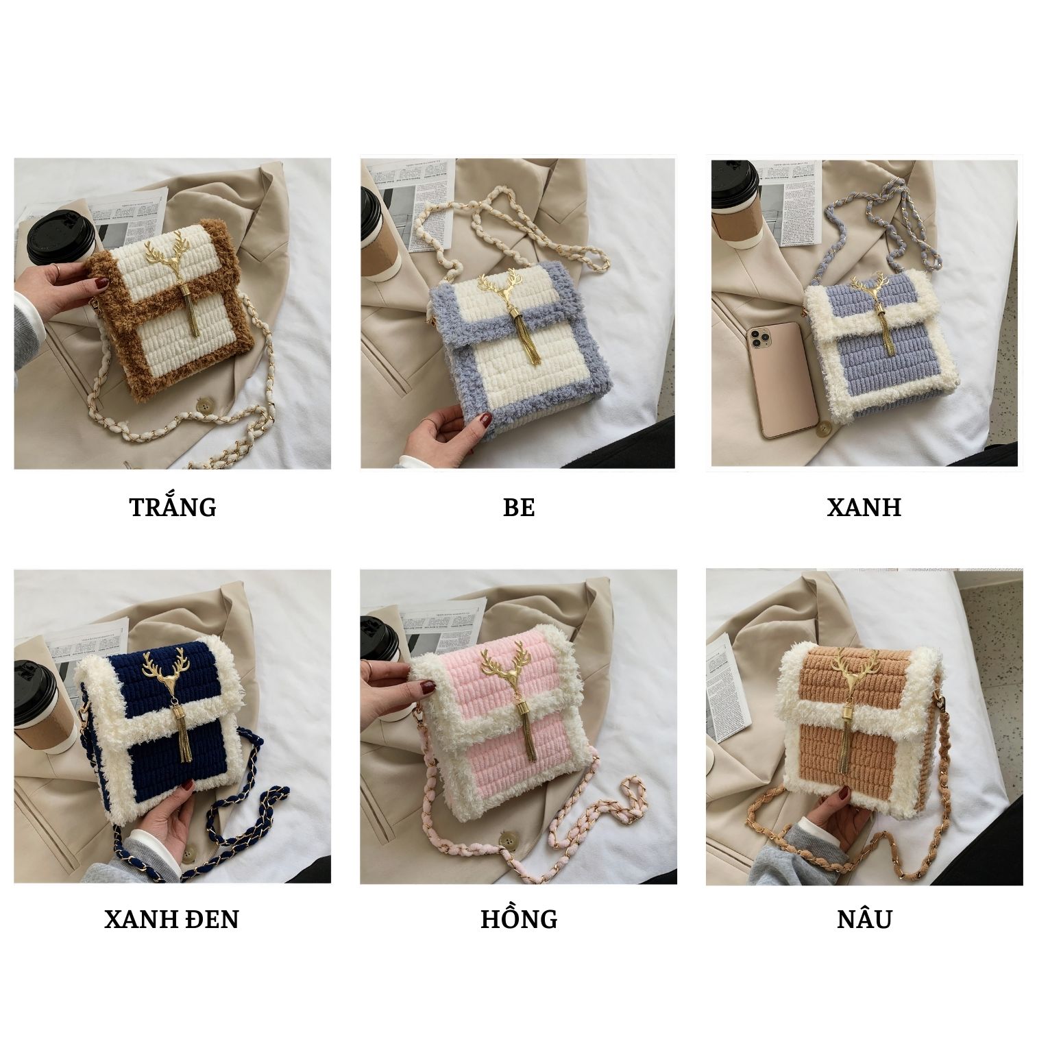 Túi Đeo Chéo Handmade Tự đan - Phụ Kiện Đan Túi [Có túi sẵn & Video]