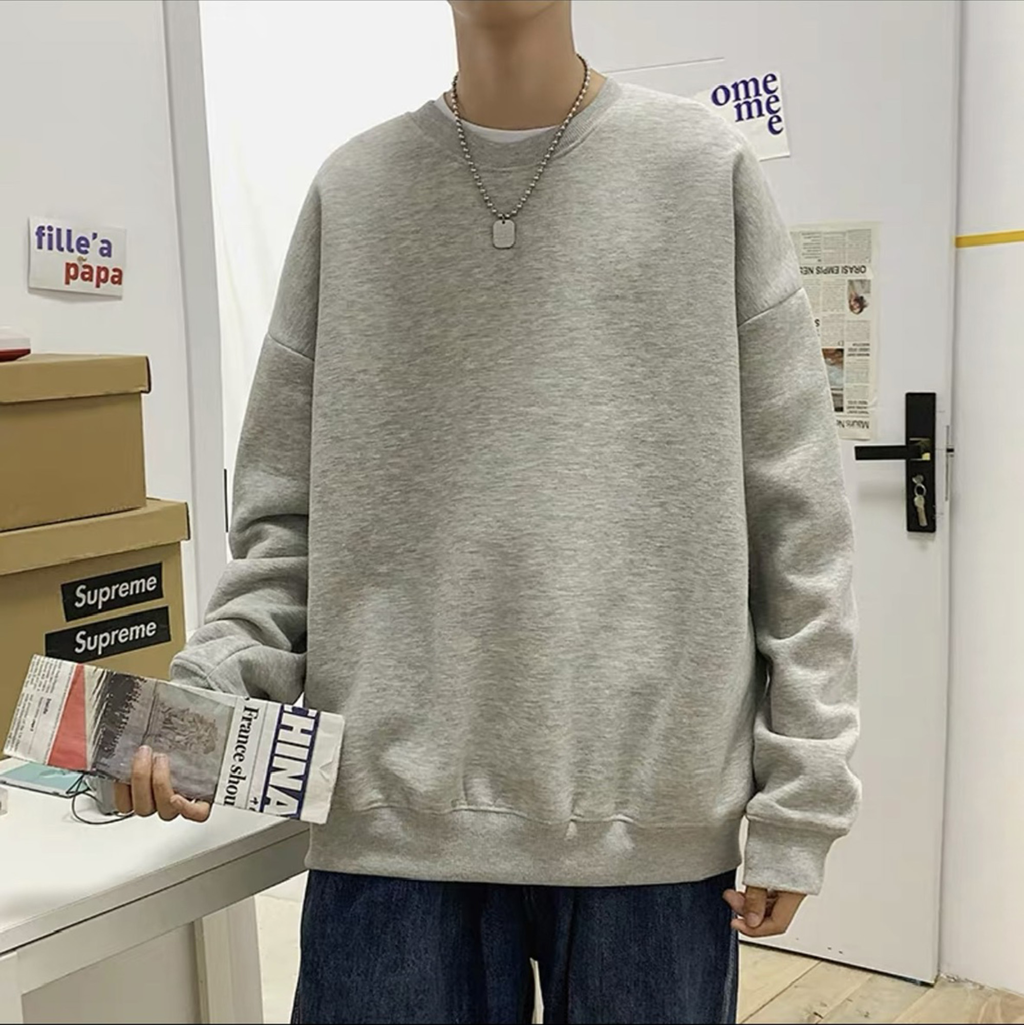 Áo Sweater - Nỉ Chui Trơn NHIỀU MÀU SẮC LỰA CHỌN