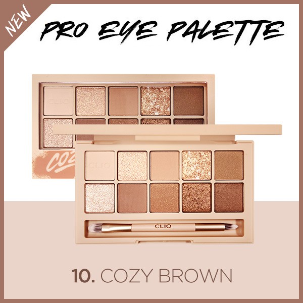 Phấn Mắt Clio Pro Eye Palette Cozy Brown