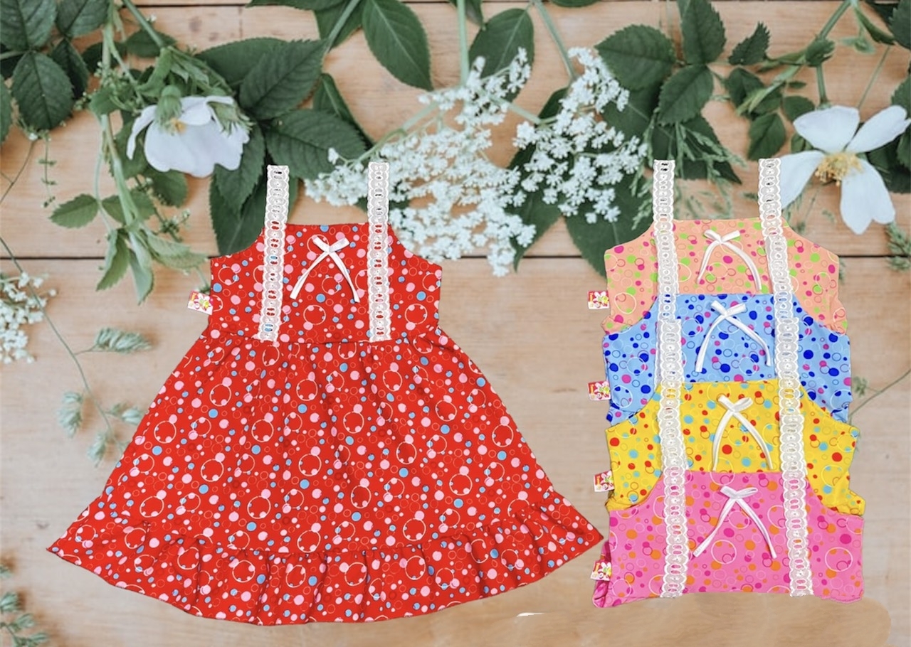 Đầm Lụa Dây Bé (14-22kg) (giao màu ngẫu nhiên)