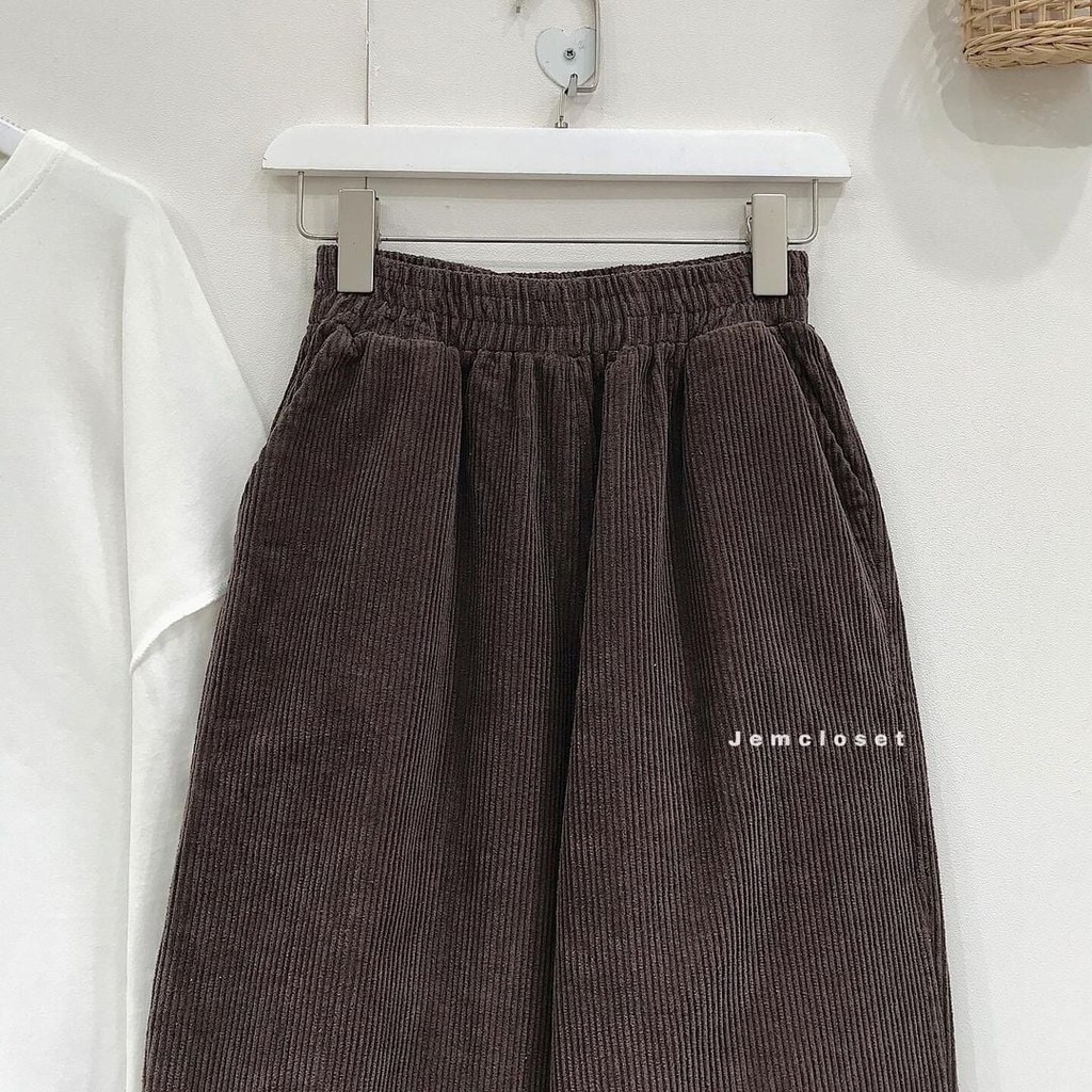 Quần baggy nhung gân BQB - 2657 ( Jem Closet )