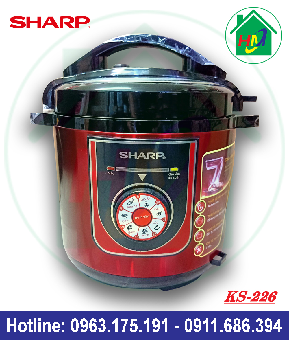 Nồi Áp Suất Đa Năng Sharp Vung Rời KS-224 và KS-226