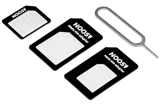 Bộ chuyển đổi sim đa năng noosy + tặng que chọc sim