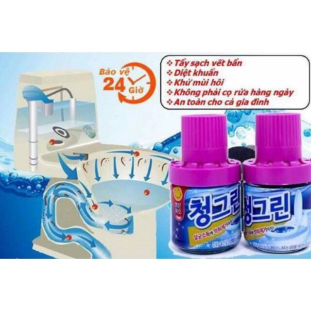 COMBO 2 Cốc thả bồn cầu khử mùi Hàn Quốc 150ml.