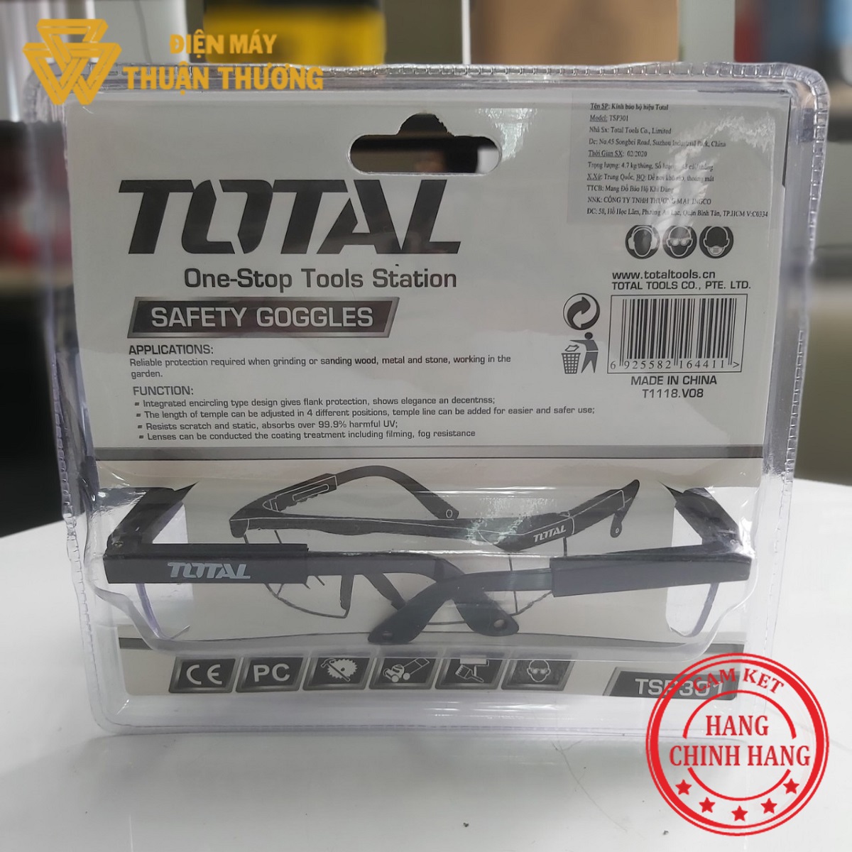 Mắt Kính Bảo Hộ Total TSP301