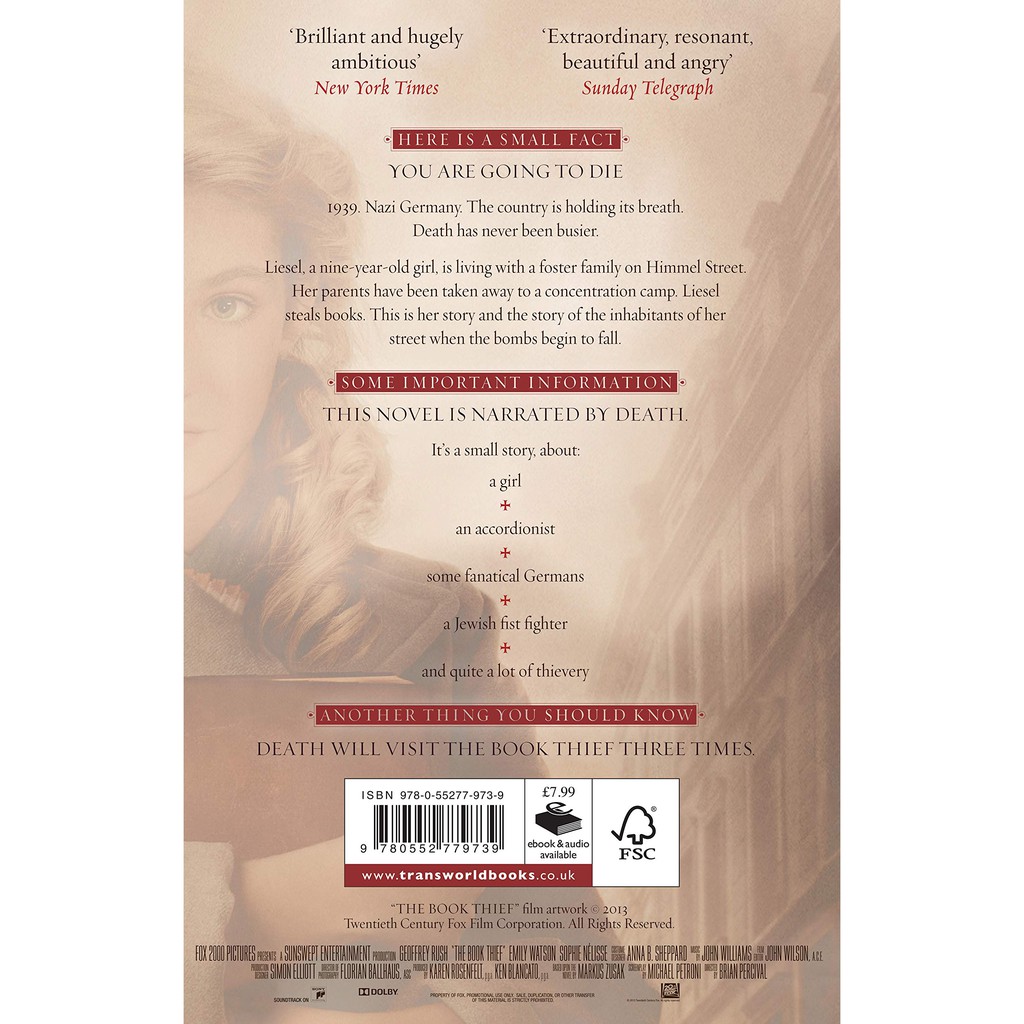 Sách Ngoại Văn: The Book Thief - Kẻ Trộm Sách (Phiên Bản Tiếng Anh)