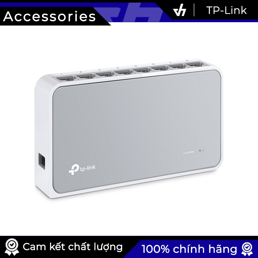 Switch TP-Link TL-SF1008D 8 Port hỗ trợ kiểm soát lưu lượng IEEE 802.3x đối với chế độ Full Duplex
