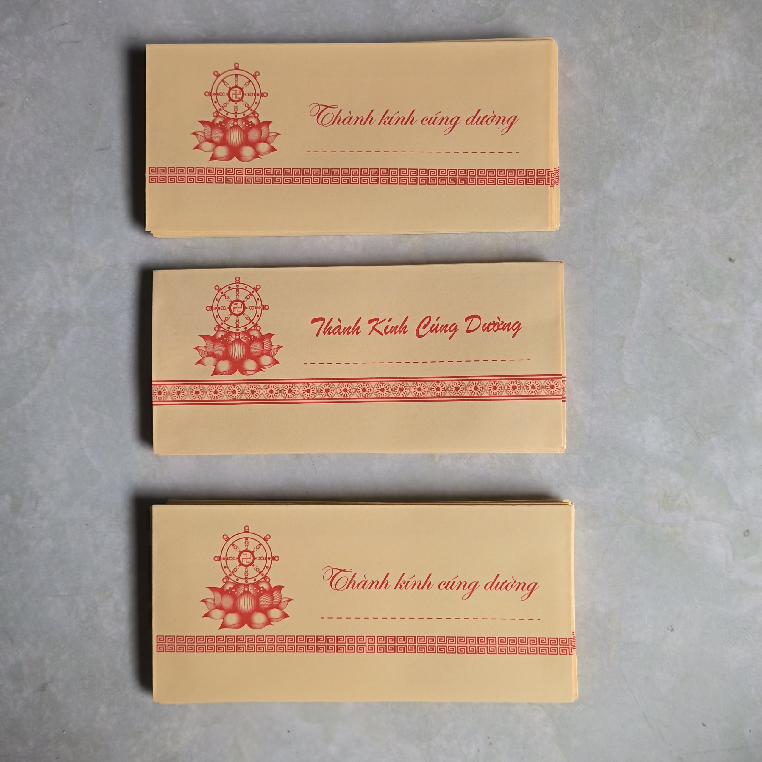 COMBO BÌ THƯ THÀNH KÍNH CÚNG DƯỜNG GIẤY THƯỜNG (Số lượng TÙY CHỌN)
