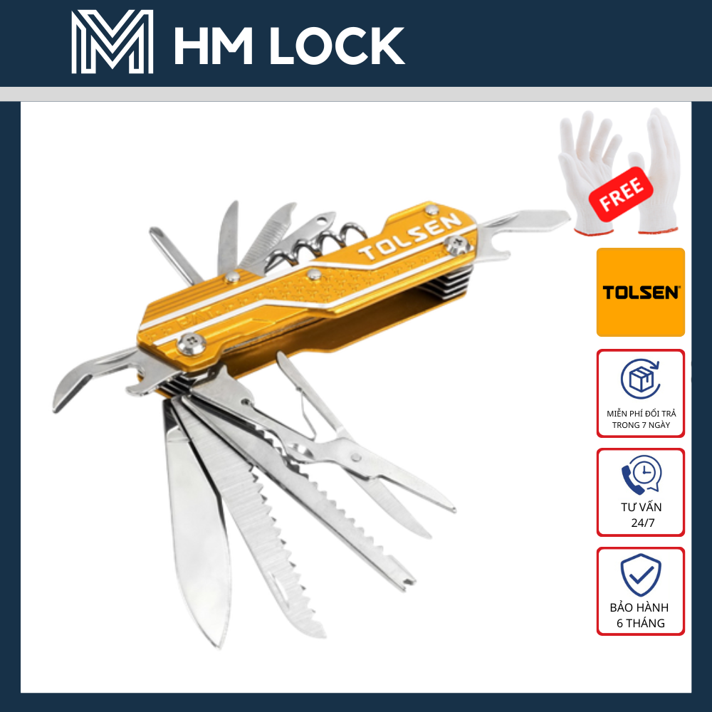 Bộ dao xếp đa năng 15 in 1 tolsen 30048 - hàng chính hãng - hm lock