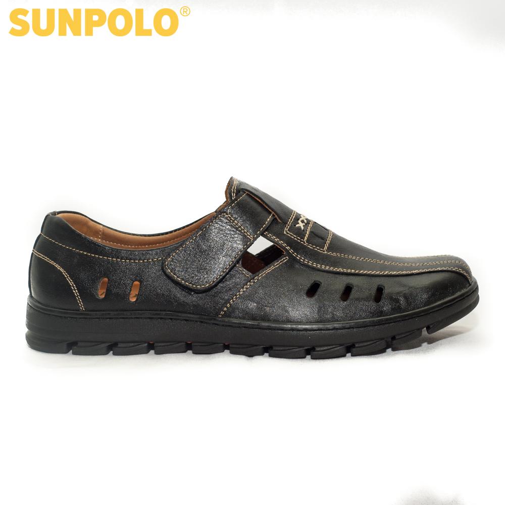 Giày Rọ Nam Da Bò SUNPOLO STA679 (Đen, Nâu)