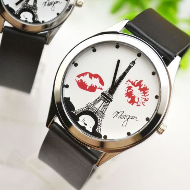 🍓🍓🍓ĐỒNG HỒ CẶP NAM NỮ DÂY CAO SU THÁP NỤ HÔN