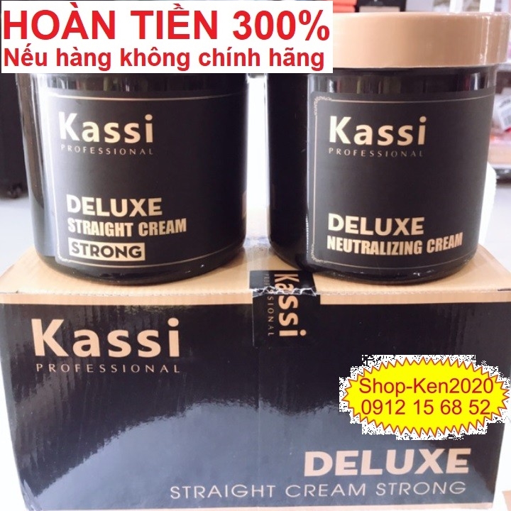 Kem duỗi ép tóc Kassi Deluxe 1000ml x2