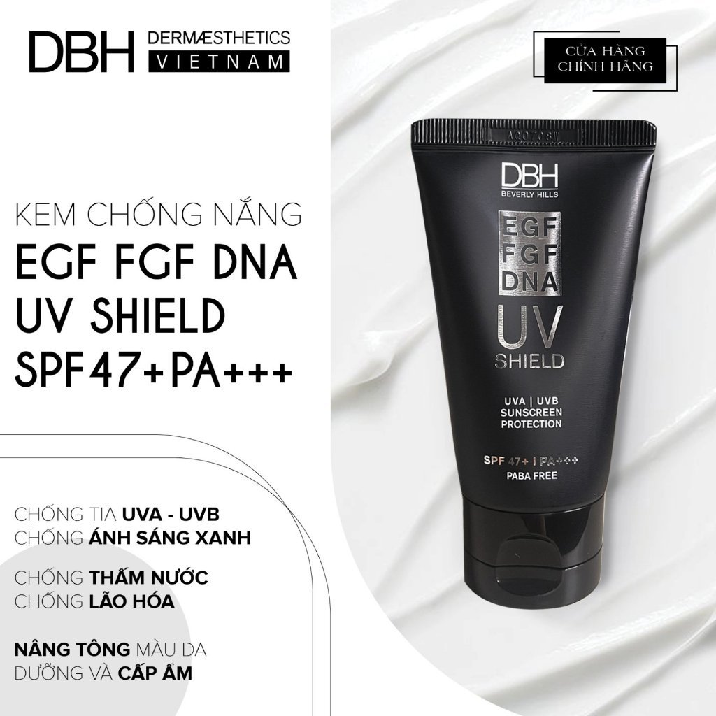 Kem chống nắng DBH EGF UV SHIELD SPF50+ PA +++ 60ml