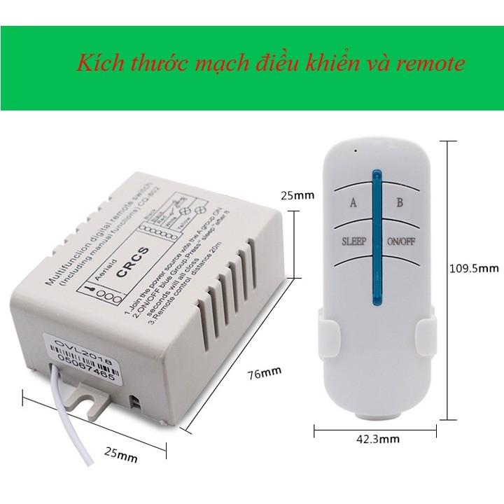 MẠCH ĐIỀU KHIỂN TỪ XA 220V ( LOẠI 2 KÊNH ) , CÔNG TẮC ĐIỀU KHIỂN TỪ XA 220V , BỘ ĐIỀU KHIỂN TỪ XA ĐIỆN NHÀ