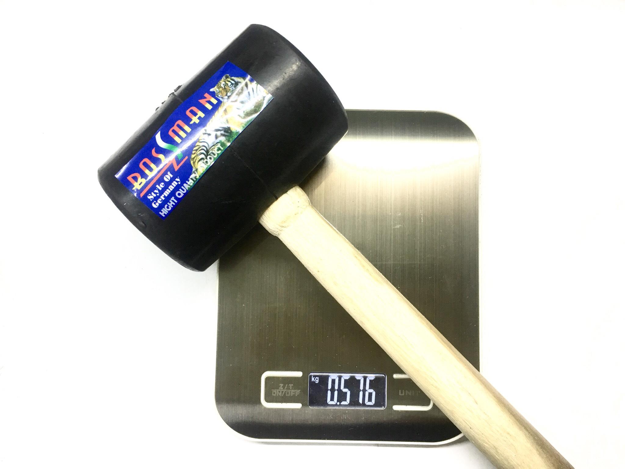 Búa cao su Lớn cán gỗ hiệu Bossman