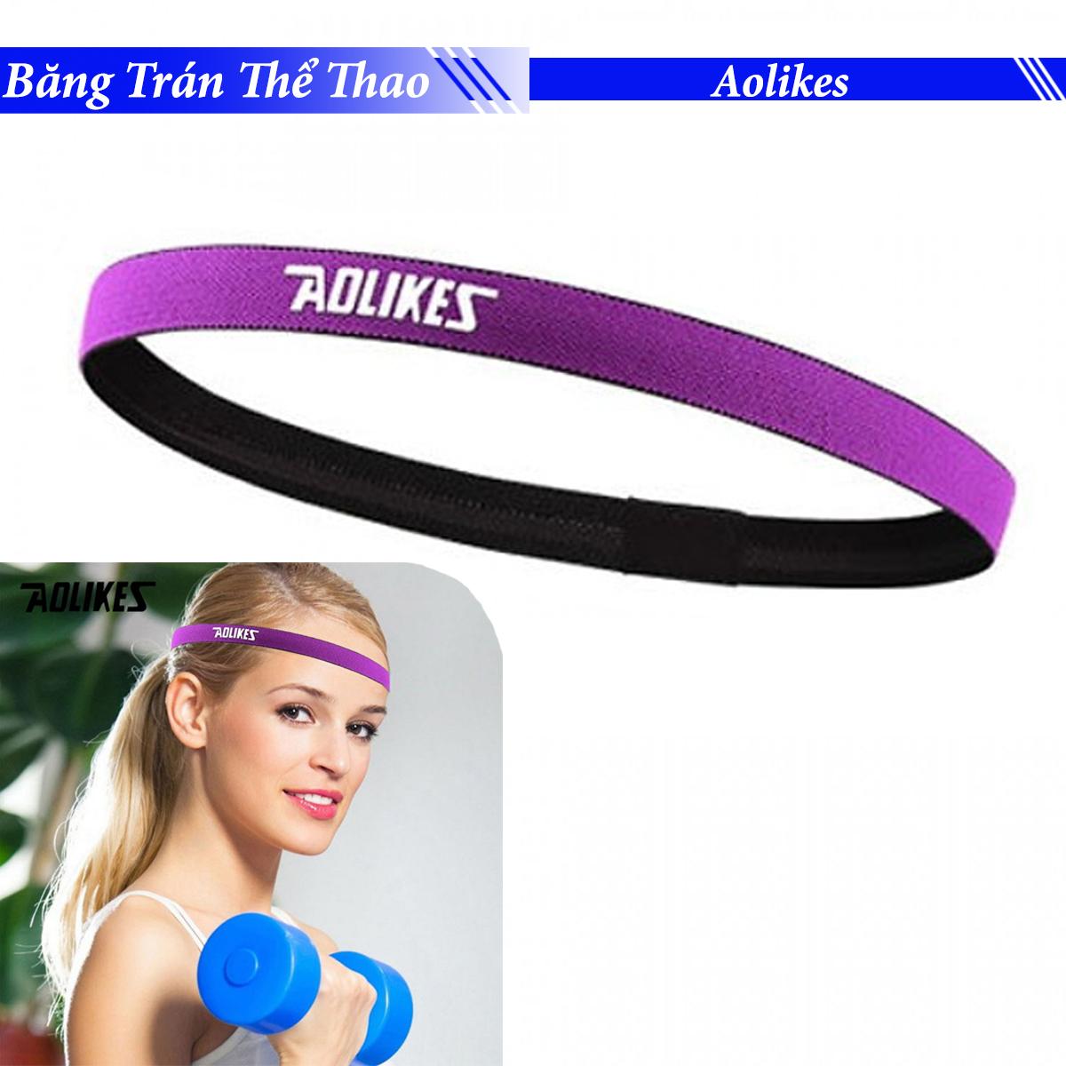 Băng Trán, Băng Đô Chặn Mồ Hôi Thể Thao Nam Nữ Sport Anti-Slip Sweatband AOLIKES