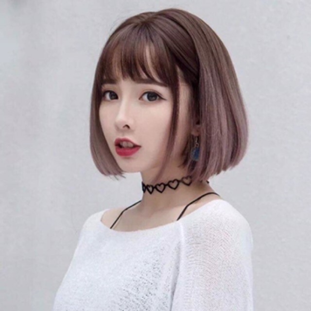 Tóc giả nữ cả đầu 🦞🦞 Tóc giả víc cúp ngang vai omber