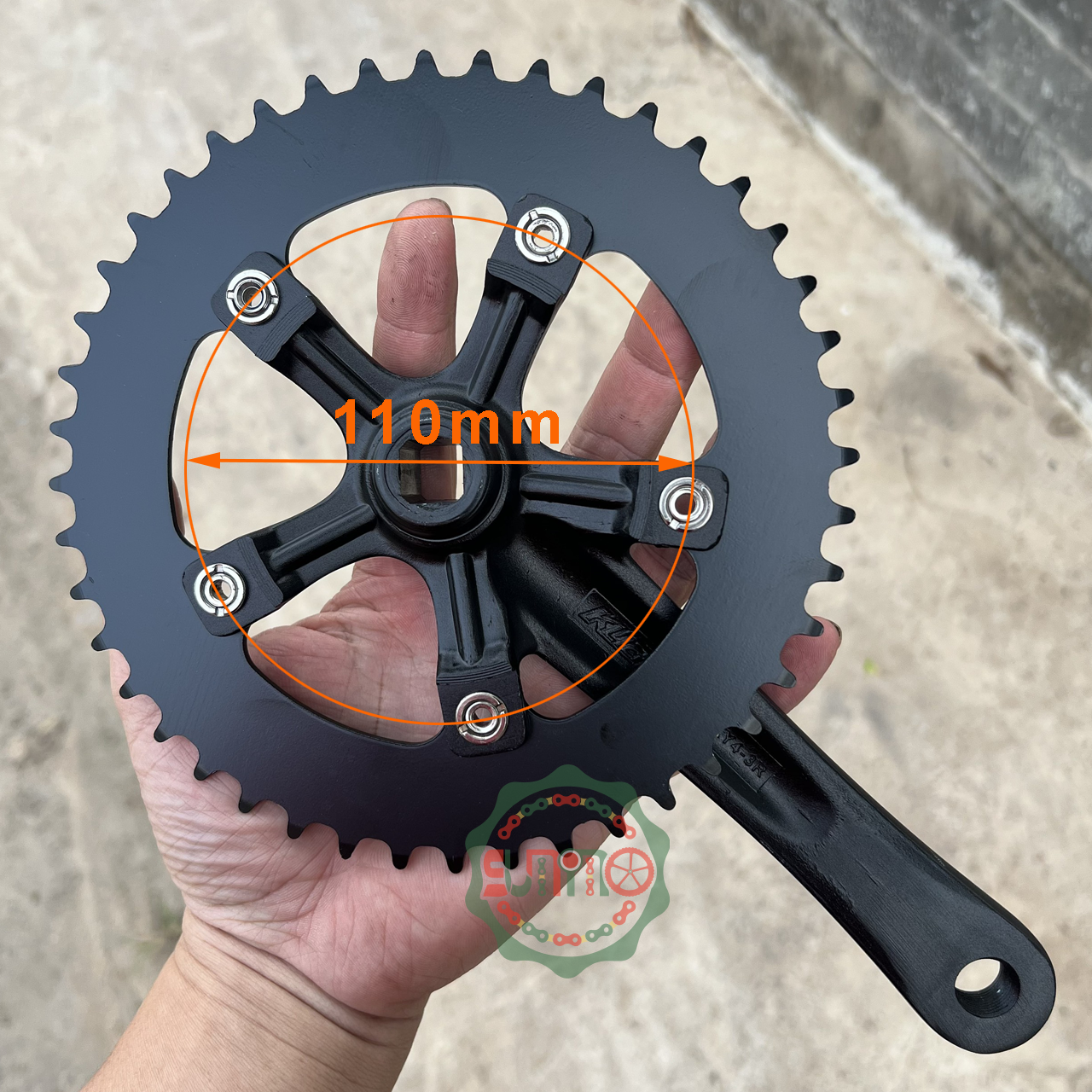 Giò dĩa nhôm 5 chấu cho xe đạp fixed gear