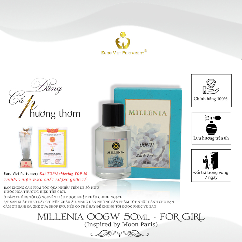 Nước hoa MILLENIA 006W  (NƯỚC HOA NỮ) 10ml-50ml